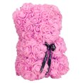 thumbnail image 3 of Oso en forma de rosa de 25 cm, oso de flores artificiales para el Día de San Valentín, regalo romántico de Navidad para amantes de la esposa, color rosa, 3 of 5