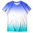 thumbnail image 6 of DondPO Tshirts for Women,Basic Tees Womens Loose Fit Tshirts Tops Casual Workout Yoga Tunic Gradient TShirts Tops Short Sleeve Shirts,Summer Tops for Women 2024,Deal Of The Day Light blue L, 6 of 6