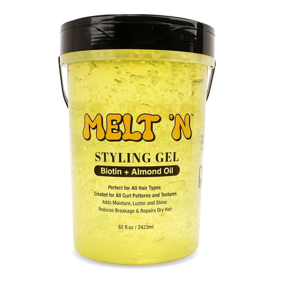 MELT'N Styling Gel - Almond Oil   Biotin 82oz/2,423ml
