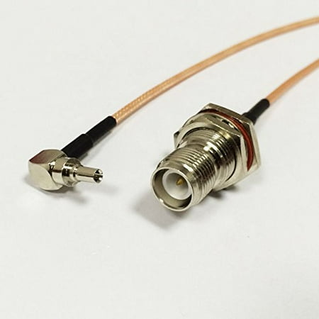 - 3G HUAWEI USB modem extension cable CRC9 to RP TNC FEMALE bulkhead 15cm 6inch Good Quality Fast USA Shipping