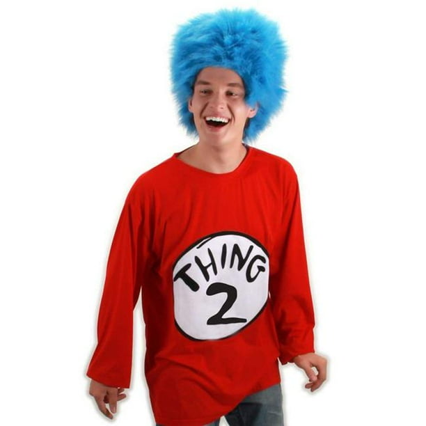 Petit-moyen Dr Seuss Chose 2 T-Shirt Adulte Costume Kit
