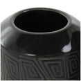 thumbnail image 5 of DecMode 8", 11"H Black Ceramic Vase with Geometric Etchings, Set of 2, 5 of 12