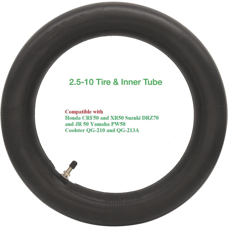 Pneu et chambre à air 2,50-10 avec tige de valve TR87 - Pneu tout Pneu et chambre à air 2,50-10 avec tige de valve TR87 - Pneu tout