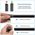 thumbnail image 5 of Uxcell 1pcs Push to Connect Fittings 5/16" to NPT3/8 Male Plastic Elbows Fitting Black, 5 of 6
