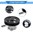 thumbnail image 4 of Power Steering Pump for Jeep Wrangler 2007-2011 Aluminum Alloy SNo.52059899AE/53032956AA with Pulley, 4 of 6