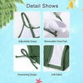 thumbnail image 6 of Wdgfv Girls Swimsuits Teen Two Piece Bathing Suit High Waist Bikini Set with Chest Pad Color Block Swimwear for Beach Pool Summer Army Green 15-16 years, 6 of 6