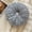 Gray, variant on Zenithome Round Ice Flower Velvet Pillow Soft Cozy Decorative for Bedside Sofa Window Pink White Blue Gray Red Coffee Black Brown Beige Nylon Spandex 13.78x13.78in