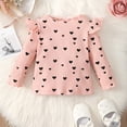thumbnail image 3 of Kucnuzki 2T Toddler Girl Winter Tops Baby Girl Tops 3T Long Sleeve Polka-Dot Prints Pull-Over Tops Pink, 3 of 7
