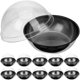 thumbnail image 1 of 50 cajas para mini pasteles, transparentes, redondas, para muffins y con tapa., 1 of 8