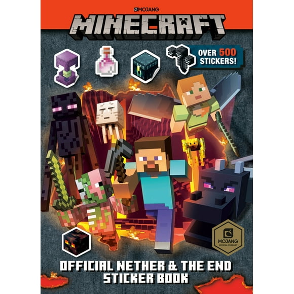 Minecraft Official the Nether and the End Sticker Book (Minecraft) -- Stephanie Milton