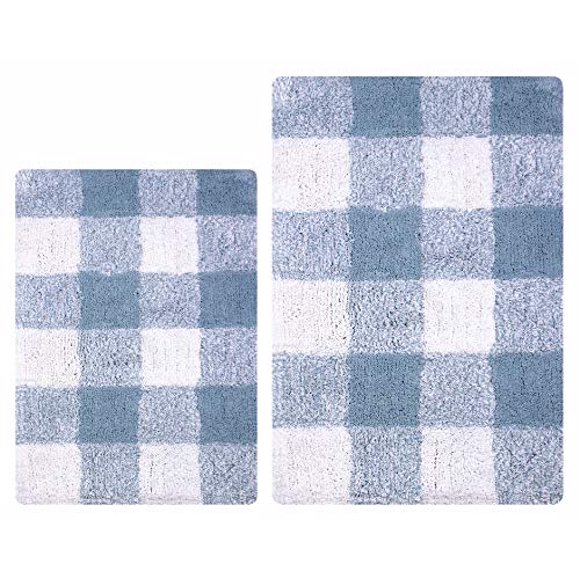 Buffalo Plaid Bathroom Rug