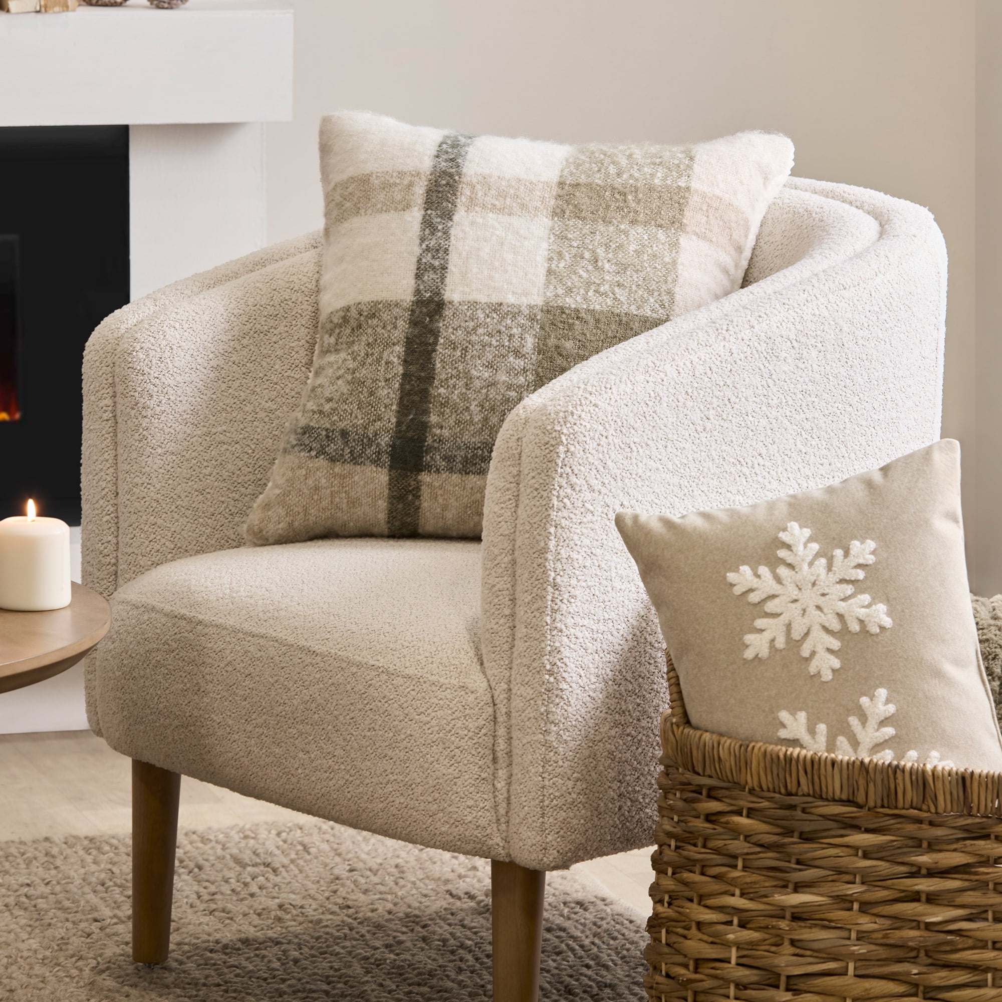 Bouclair Edward Decorative Pillow, Edward pillow, 19 x 19 in