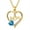 Gold-Blue, variant on Mom Necklace I Love You Mom Gifts Mother's Day Gifts 925 Sterling Silver Necklace Birthstone Necklace for Mom Birthday Gifts for Mom Gifts from Daughters Son Gifts For Women LK01（S-Blue) M01
