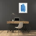 thumbnail image 3 of Bellissimo Art  26x32 White Modern Wood Framed Museum Art Print Titled - Blue Swish IV, 3 of 4