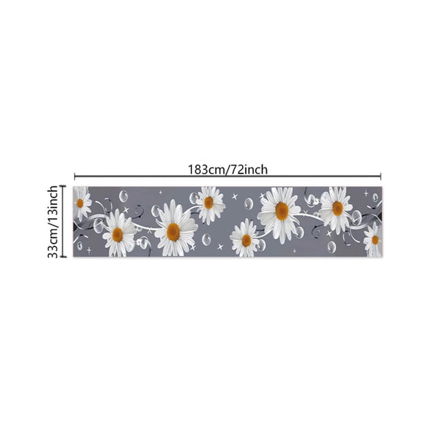 Fiudx Camino de Mesa con Flores Abstractas de Primavera, Elegante Diseño de Temporada, Tela Premium Duradera, Decoración Versátil para El Hogar, Ideal para Comedor y Sala de Estar, Fácil Mantenimient