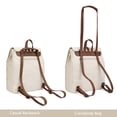 thumbnail image 4 of Montana West Women Convertible Backpack Purse Casual Crossbody Bag for Travel Work, Beige, 4 of 7