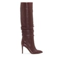 thumbnail image 2 of Vince Camuto Kashiana Mahogany Red Stiletto Slouched Knee High Heel Leather Boot (5.5, MAHOGANY RED), 2 of 6