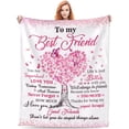 thumbnail image 1 of LHSHID Best Friend Birthday Gifts Blanket Flannel Soft and Comfortable Anti static Bed Sofa Blanket 60x80in, 1 of 5