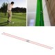 thumbnail image 3 of Palos de alineación de golf Cola plegables postura de soporte de puntería rojo, 3 of 8