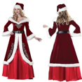 thumbnail image 3 of Vestido navideño vintage para mujer, traje de cosplay navideño de lujo para adultos, 3 piezas, conjunto XXL, 3 of 5