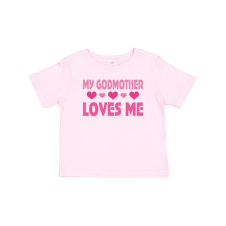 

Inktastic My Godmother Loves Me Godchild Valentine Gift Baby Girl T-Shirt
