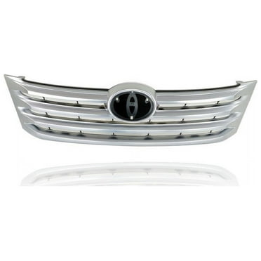 Grille - Compatible/Replacement for '11-12 Toyota Avalon - Upper Chrome Frame, Black Insert, Emblem Provision - 5310107060, CAPA