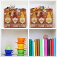 thumbnail image 6 of GZHJMY Happy Thanksgiving Funny Three Gnomes Storage Bin for Toy Storage Basket Dirty Clothes Sundries Office Home Closet Shelf Cube Box Waterproof Laundry Basket Collapsible Organizer, 6 of 7