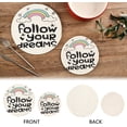 thumbnail image 4 of SKYSONIC Follow Your Dreams Pot Holders Trivets, 2 Pcs Heat Resistant Trivets,Inspirational Quote Cotton Thread Weave Mats for Hot Pads Pans Pot Bowl Teapot for Kitchen Decor, 4 of 7