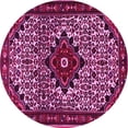 thumbnail image 1 of Ahgly Company Indoor Round Persian Pink Traditional Area Rugs, 5' Round, 1 of 4