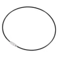 thumbnail image 5 of Unique Bargains 300mm Length PVC Coated Stainless Steel Keyring Loop Cable Black 6 Count, 5 of 5