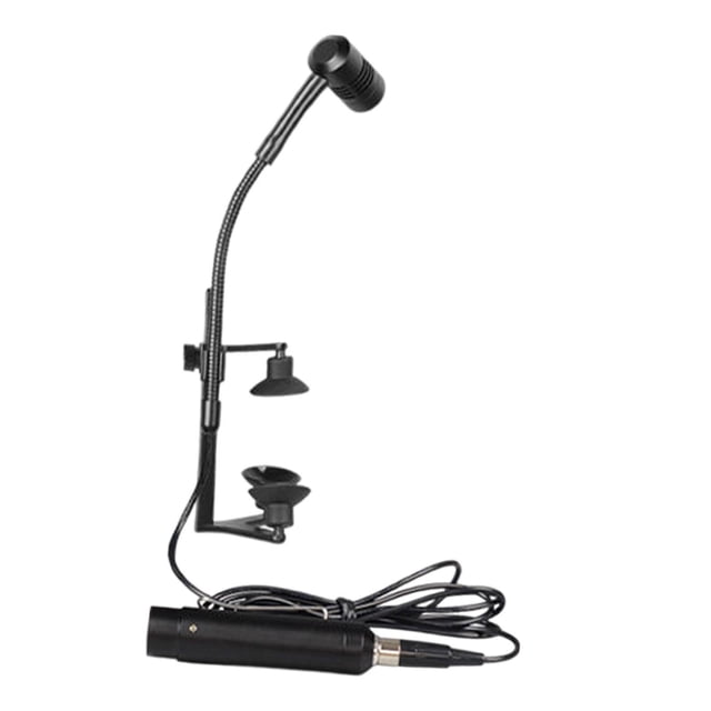 Micrófono de condensador con cable para instrumentos musicales, ligero, compacto, de repuesto, resistente, de cuello de cisne profesional y flexible. para violines