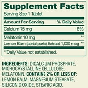 Spring Valley Extra Strength Melatonin Tablets Dietary Supplement Value Size, 10 mg, 240 Count