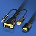 thumbnail image 6 of VGA to HDTV Adapter 1080P PC VGA Output to Monitor HDTV Connector with 3.5mm USB, 6 of 10