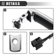 thumbnail image 7 of Unique Bargains 1Set Exterior Door Handle Front Left Driver Side for Nissan Rogue 2.5L 2010-2015 80640-CZ31B,Chrome Tone, 7 of 7