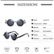 thumbnail image 4 of Gafas de sol steampunk polarizadas redondas grises plateadas vintage para hombres y mujeres con protección UV400 oso de fresa Electrónica, 4 of 5
