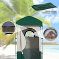 thumbnail image 6 of Outsunny Camping Shower Tent, Privacy Shelter with Solar Shower Bag, Removable Floor and Carrying Bag, Green, 6 of 9