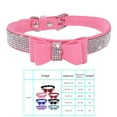 thumbnail image 2 of pitrice Bling Crystal Cat Collar Metal Adjustable Puppy Bow Tie Rhinestone Soft Collars Pet Supplies for Small Medium Dogs, 2 of 3
