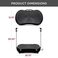thumbnail image 7 of Best Choice Products Vibration Plate Exercise Machine Full Body Fitness Platform w/ Resistance Bands - Black, 7 of 7