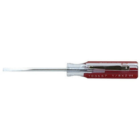 

1 PC-Master Mechanic 103557 Round Slotted Cabinet Screwdriver 1/8 x 2-1/4
