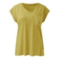thumbnail image 4 of Annhoo Blouses for Women Dressy Casual V-Neck Summer Business Tops Basic Loose Casual Tunic Clothes with Pocket, 4 of 6