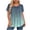 (New11)Green, variant on ThriftyPlait Women's Ombre Gradient Blouse Casual Plus Size Short Sleeve T-Shirt Round Neck Front Pleated Lightweight Comfy Loose Swing Slimming Tunic