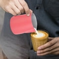 thumbnail image 4 of 600ml Stainless Steel Milk Frothing Cup Jug Pitcher Latte Art for Home Coffee Shop UseRose Red, 4 of 8