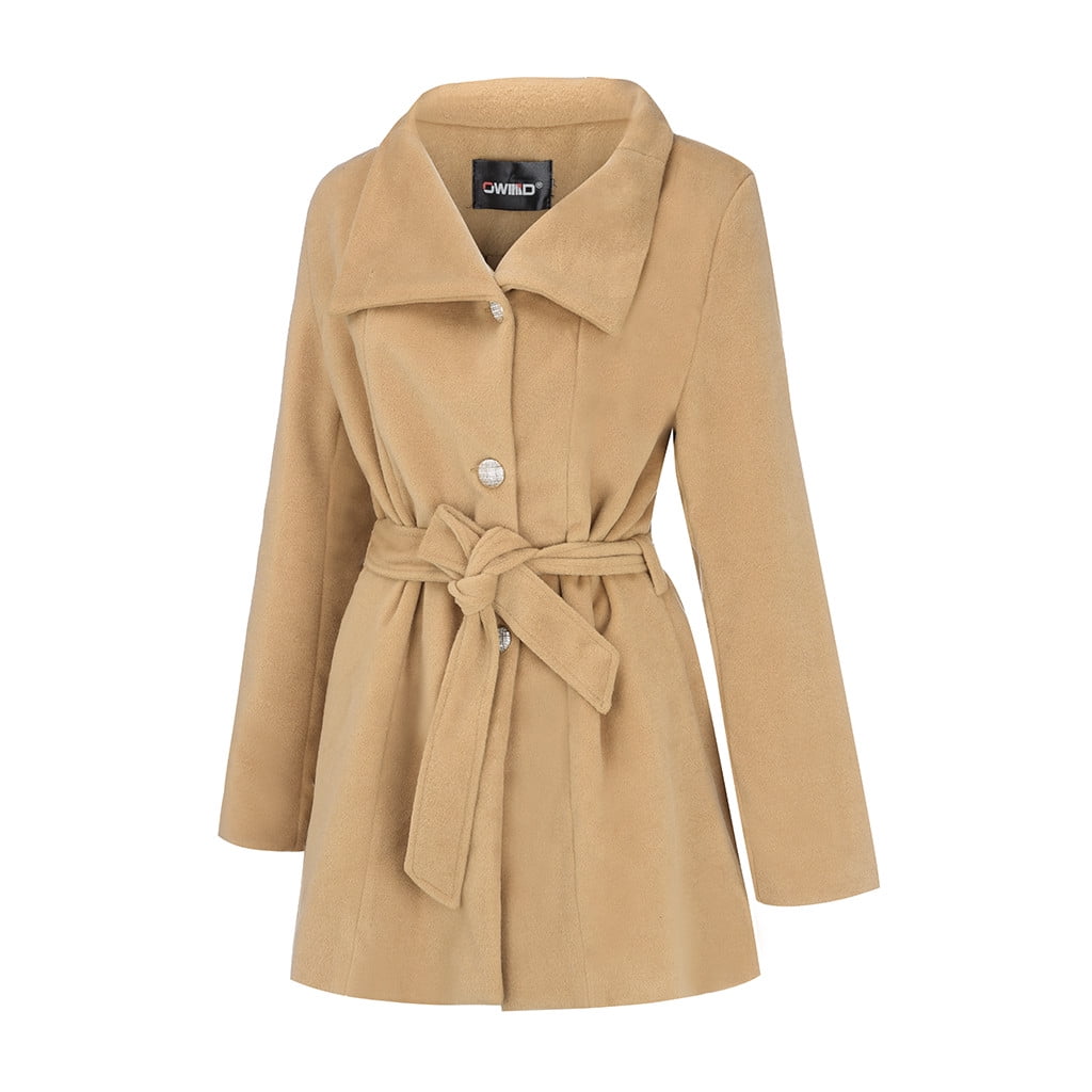 womens khaki wool coat