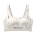thumbnail image 4 of Jerdar Women's Plus Size Full Coverage Wireless Bras Supportive Wide Strap Comfort Bra for Sagging Breasts No Back Fat Minimizer Bra 95, 4 of 6