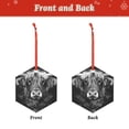 thumbnail image 2 of KLL Geometric Bull Design Pattern Acrylic Christmas Ornaments,1 PCS Xmas Tree Decor with Ribbon 3" Christmas Décor Christmas Pendant for Hanging on Tree & Party Favors-Hexagon, 2 of 7
