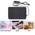 thumbnail image 3 of NOVELAR Pet Heating Pad, 8.6x5.9 in PU Leather Pad with Adjustable Temperature, Promotes Metabolism and Appetite for Reptiles, Use for Small Animal Cages or Plant Containers, 3 of 6
