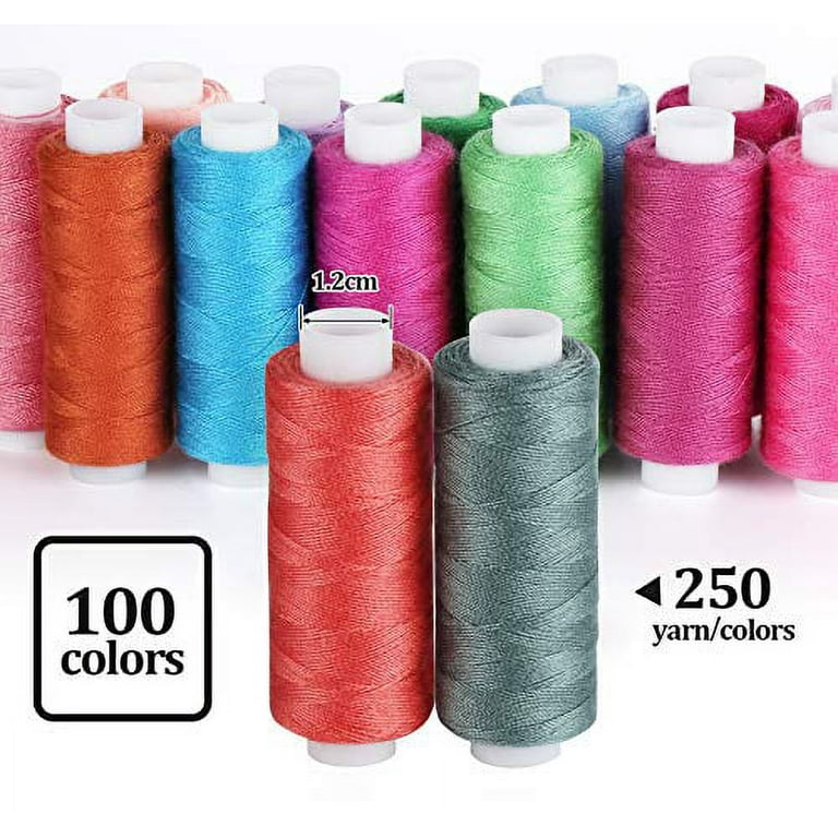 Set of 2 Huge White Spools Bobbin Thread for Embroidery Machine and Sewing  Machine 5500 Yards Each Polyester 