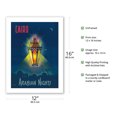 thumbnail image 2 of Cairo Egypt - The Arabian Nights - One Thousand and One Nights - Aladdin's Magic Lamp - Vintage Travel Poster by M. Azmy c.1946 - Bamboo Fine Art 290gsm Paper (Unframed) 12x16in, 2 of 4