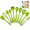 Green, variant on Lethargic Mini Kitchen Utensil Set, 10-Piece Set, Tiny Silicone Kids Kitchen Tools Whisk and Tongs for Daily Cooking