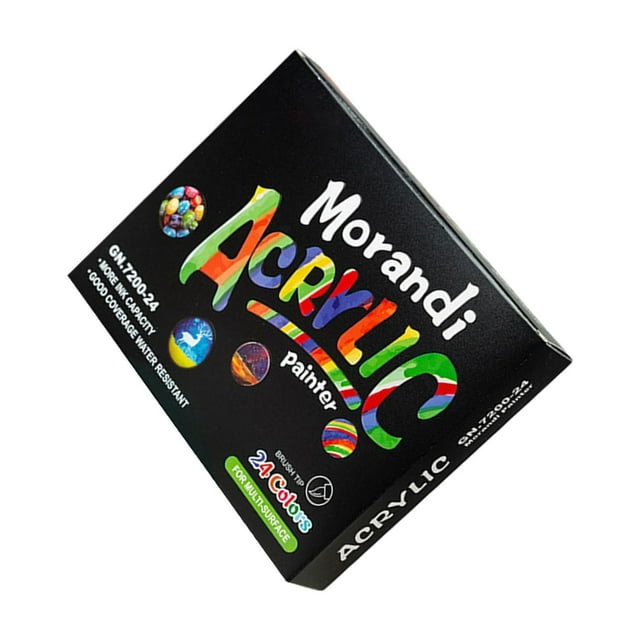 Wweixi Acrylic Paint Markers 24 Colors Smooth Ink Output Choice For All Creative Activities Acrylic Markers Paint Pens